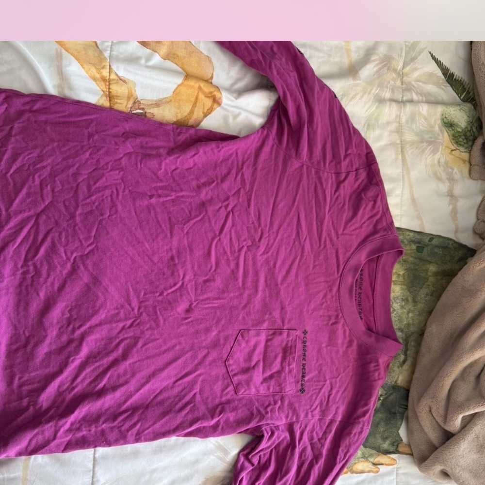 Chrome Hearts Purple Long Sleeve Tee